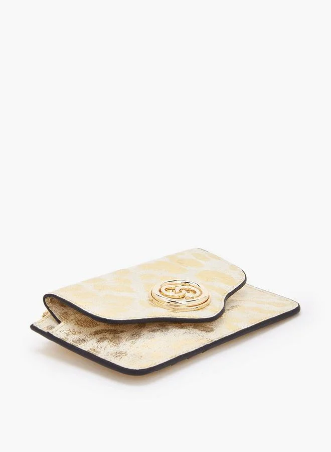 Celeste GOLD Metallic Print Card Holder Ramadan Collections for Women | Best Price UAE